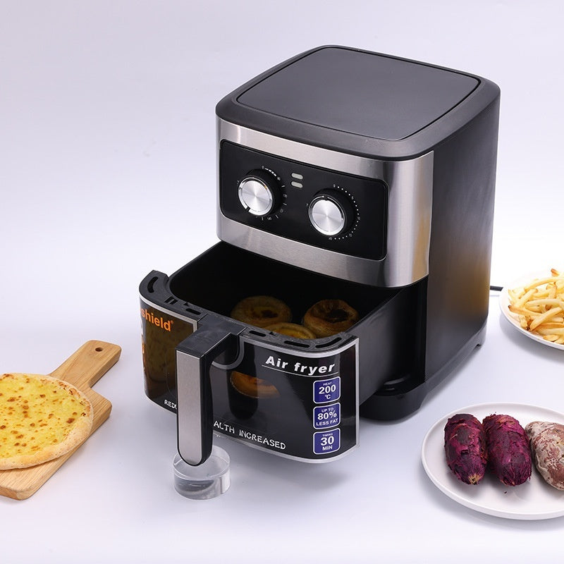 Stor Airfryer 10.5L – Luftfritös med Visuellt Fönster och 3D Värmeteknik