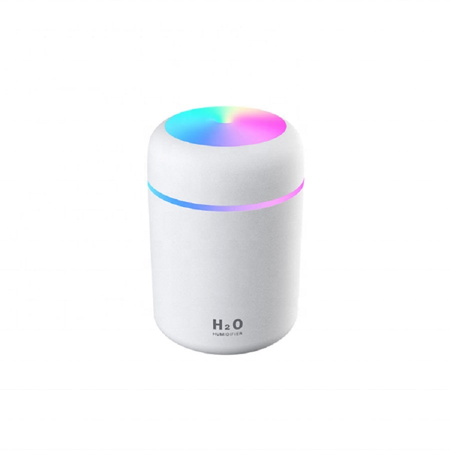 Cool Mist Luftfuktare 300 ml – Tyst Mini USB Aromadiffusor med LED-nattljus