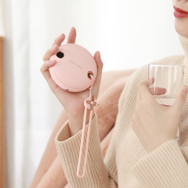 Powerbank med Handvärmare 5000mAh – Portabel Laddare med Digital Display