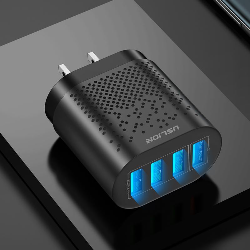 4-i-1 mobilladdare – Multiport 3A snabbladdare