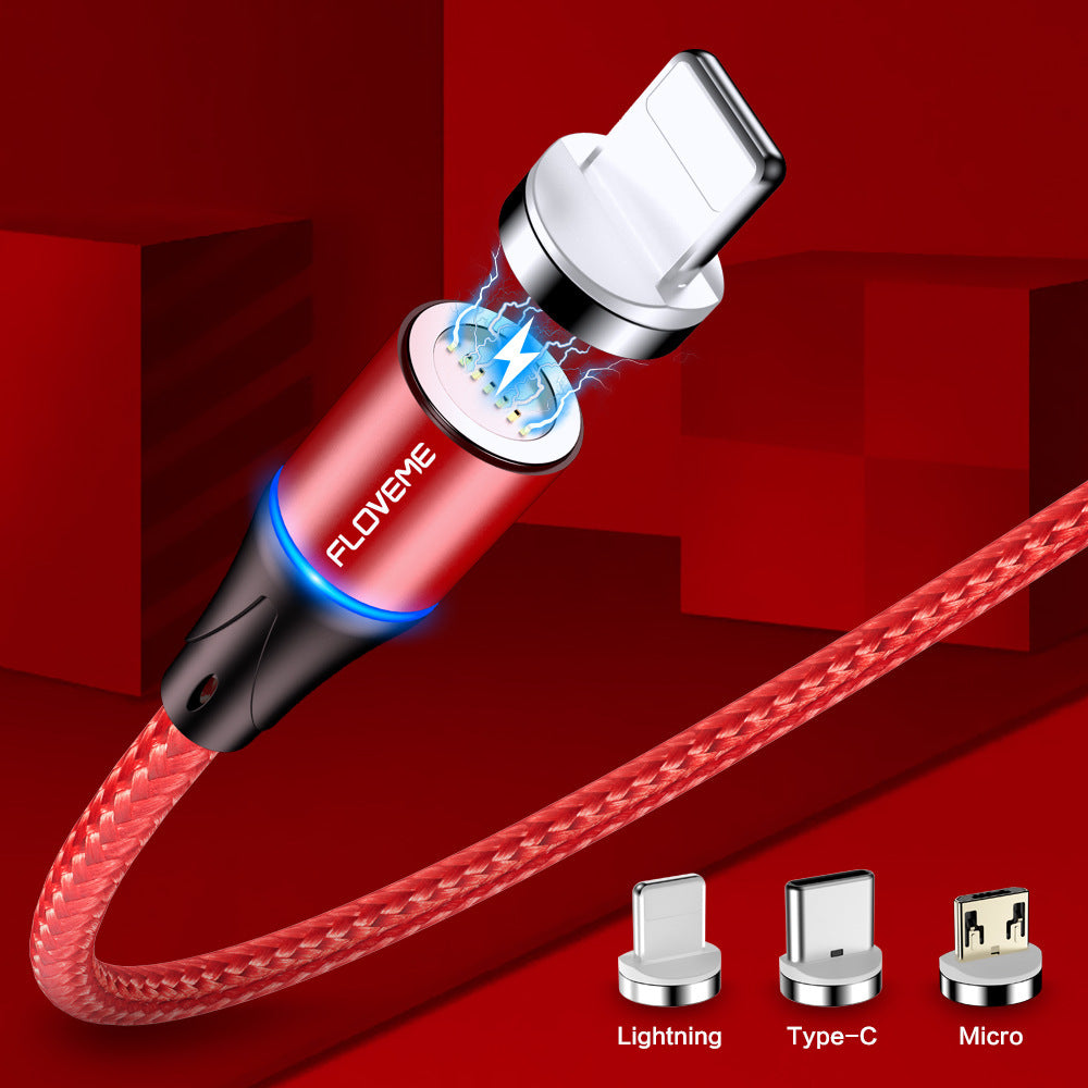 Magnetisk Snabbladdningskabel 3A – Kompatibel med iPhone och Android