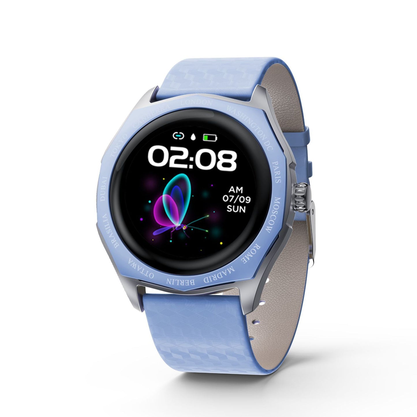 Bluetooth Smartwatch – Full Touch Klocka med Pulsmätning & Stegräknare