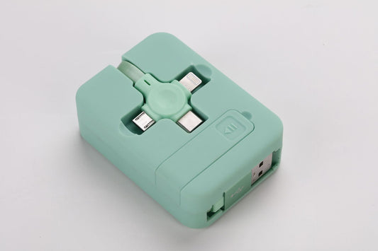 3-i-1 Utdragbar USB-datakabel – Snabbladdning för iPhone, Android och Type-C