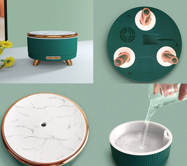 500ml Elektrisk Luftfuktare & Aromadiffuser – Modern Design med Fjärrkontroll