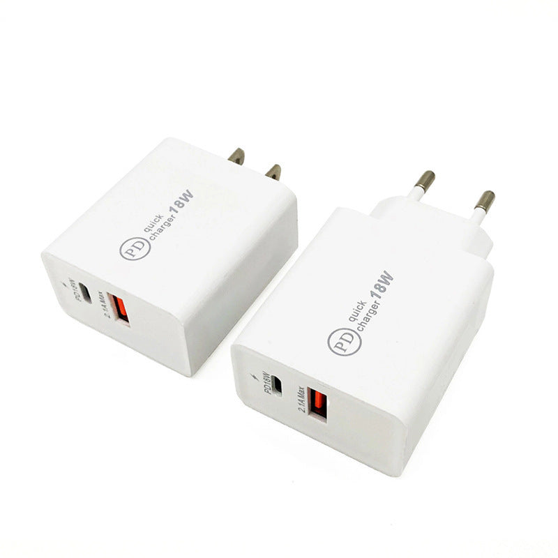 18W USB-C PD Snabbladdare – Väggadapter med USB Type-C-utgång