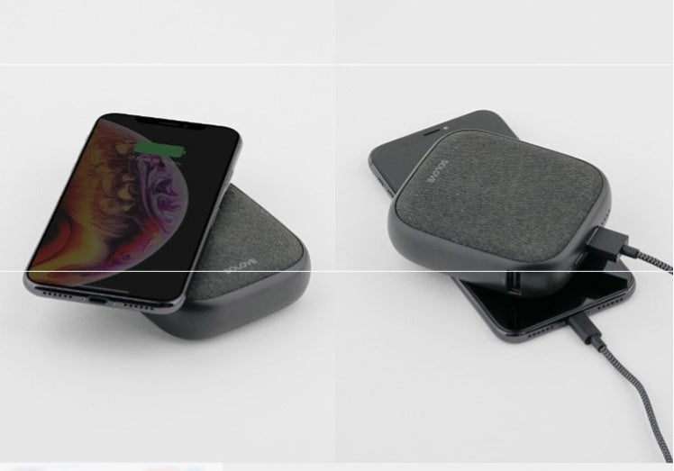 Mini Powerbank 10000mAh med Trådlös Laddning