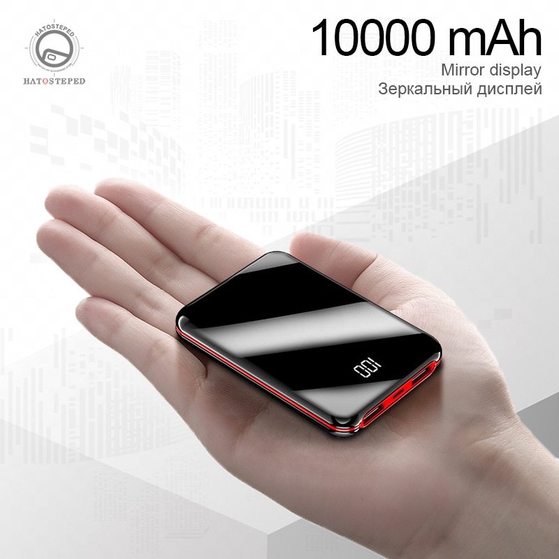Powerbank 10000mAh – Snabbladdare med Dubbel USB och Överladdningsskydd