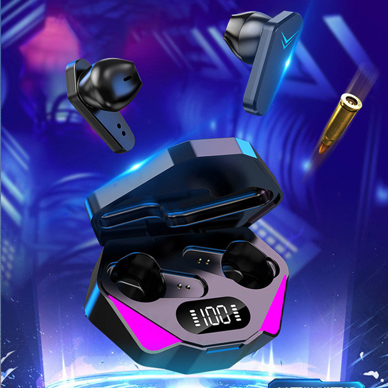 Gaming Headset X15/X15S – Trådlösa Bluetooth 5.0 Earpods med Mikrofon och Låg Latens