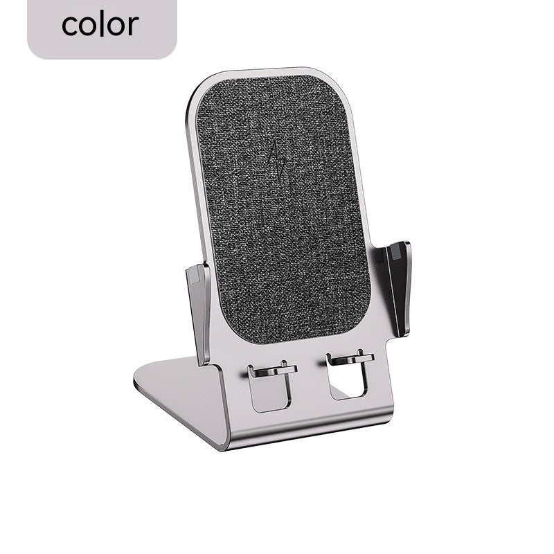 Snabbladdande Trådlös Laddare i Metall – Magnetisk Mobilställ