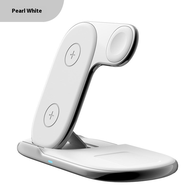 Hopfällbar 3-i-1 Magnetisk Trådlös Snabbladdare