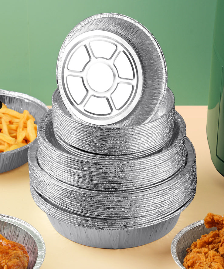 Rund Aluminiumform för Airfryer – Engångsform i Flera Storlekar