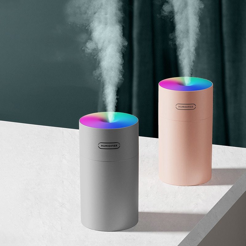 Second Generation Colorful Cup Humidifier USB – Tyst och Portabel Mini Luftfuktare med LED-ljus