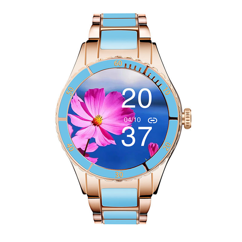 Smartklocka för Kvinnor – Bluetooth Samtal, Musik & Hälsomätning