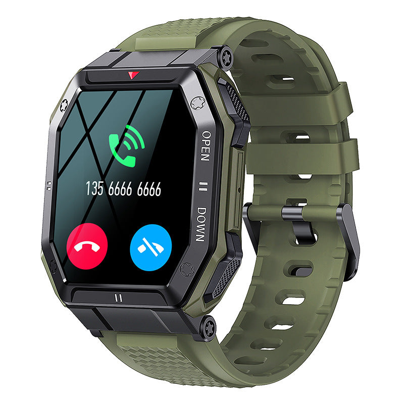 Smartwatch 1.85” – Bluetooth-samtal, Pulsmätning & Sportfunktioner