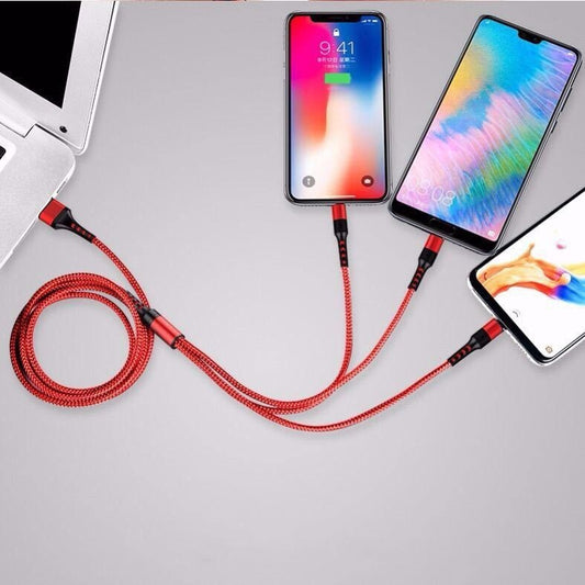 Laddkabel Multi Mobil (Lightning, USB-C & Micro USB)