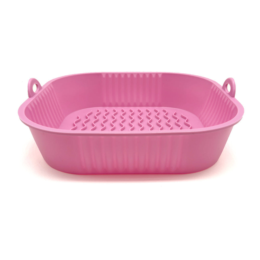 Silikonform för Luftfritös – Fyrkantig Bakform i Värmetålig Silikon