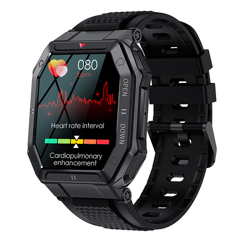 Smartwatch 1.85” – Bluetooth-samtal, Pulsmätning & Sportfunktioner