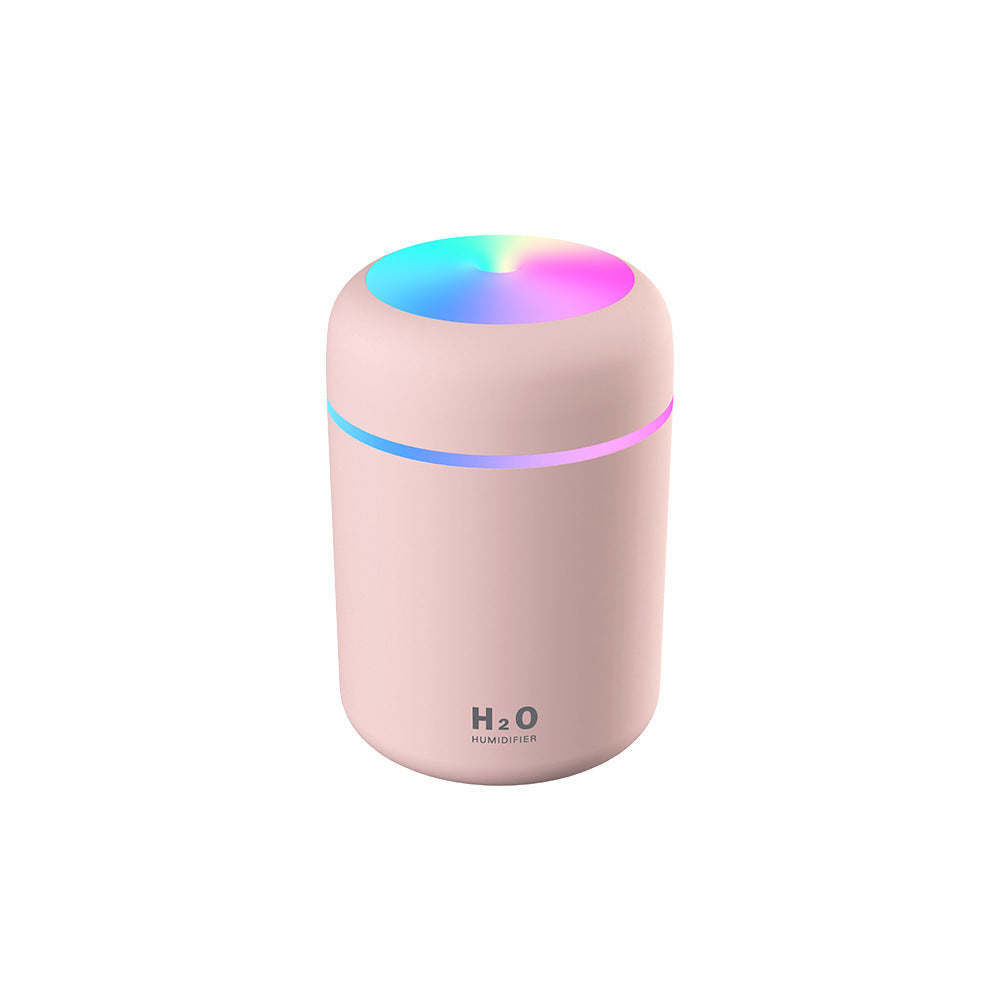 Cool Mist Luftfuktare 300 ml – Tyst Mini USB Aromadiffusor med LED-nattljus
