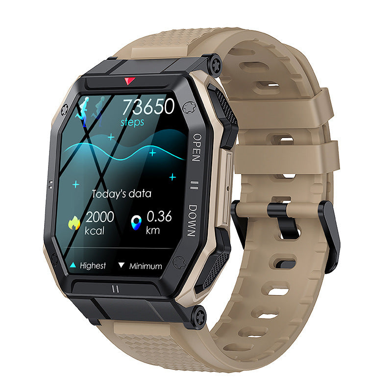 Smartwatch 1.85” – Bluetooth-samtal, Pulsmätning & Sportfunktioner