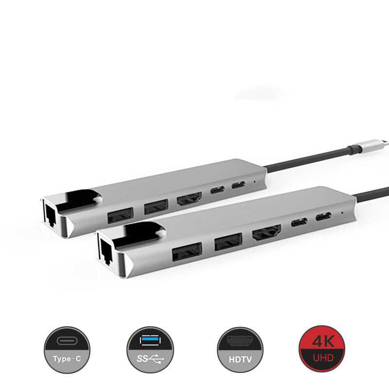 USB-C Hub till HDMI – Dockningsstation för Laptop (4K HDMI, Grå, 15 cm)