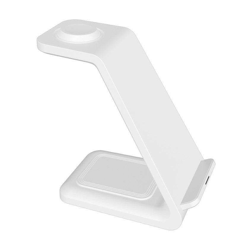 3-i-1 Trådlös Snabbladdare med Stativ – Dual Coil Mobilhållare