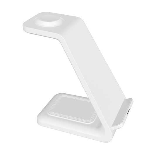 3-i-1 Trådlös Snabbladdare med Stativ – Dual Coil Mobilhållare