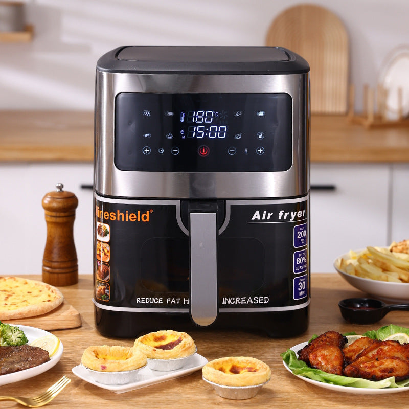 Stor Airfryer 10.5L – Luftfritös med Visuellt Fönster och 3D Värmeteknik