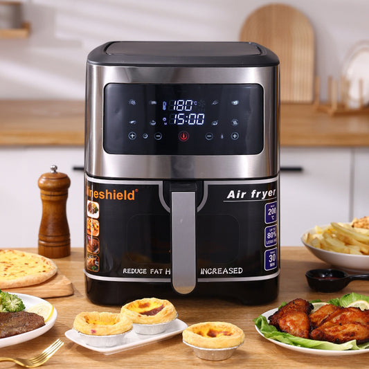 Stor Airfryer 10.5L – Luftfritös med Visuellt Fönster och 3D Värmeteknik