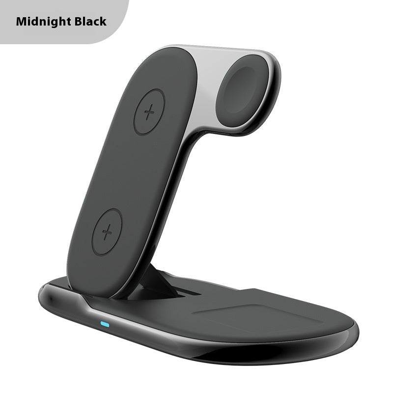 Hopfällbar 3-i-1 Magnetisk Trådlös Snabbladdare