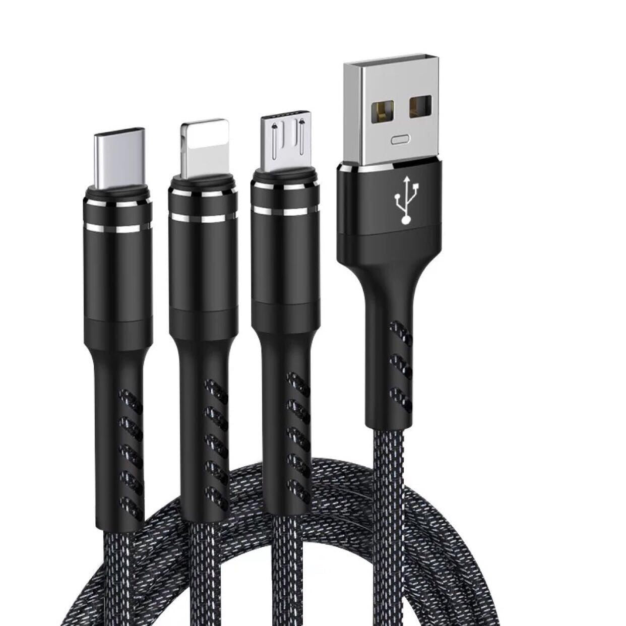 Laddkabel Multi Mobil (Lightning, USB-C & Micro USB)