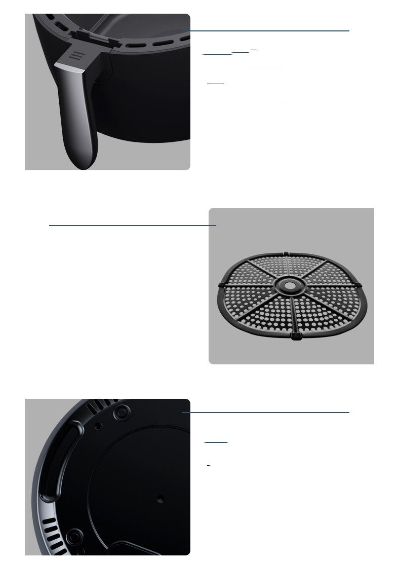 Stor Airfryer 8L – Intelligent Varmluftsfritös med Automatisk Avstängning