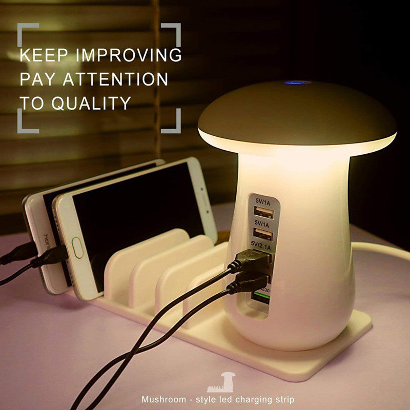 Laddstation USB med inbyggd LED lampa