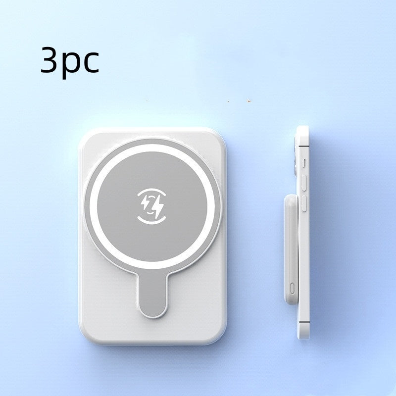 Magnetisk Mini Powerbank 5000mAh – Trådlös & Snabbladdning för iPhone & Androi
