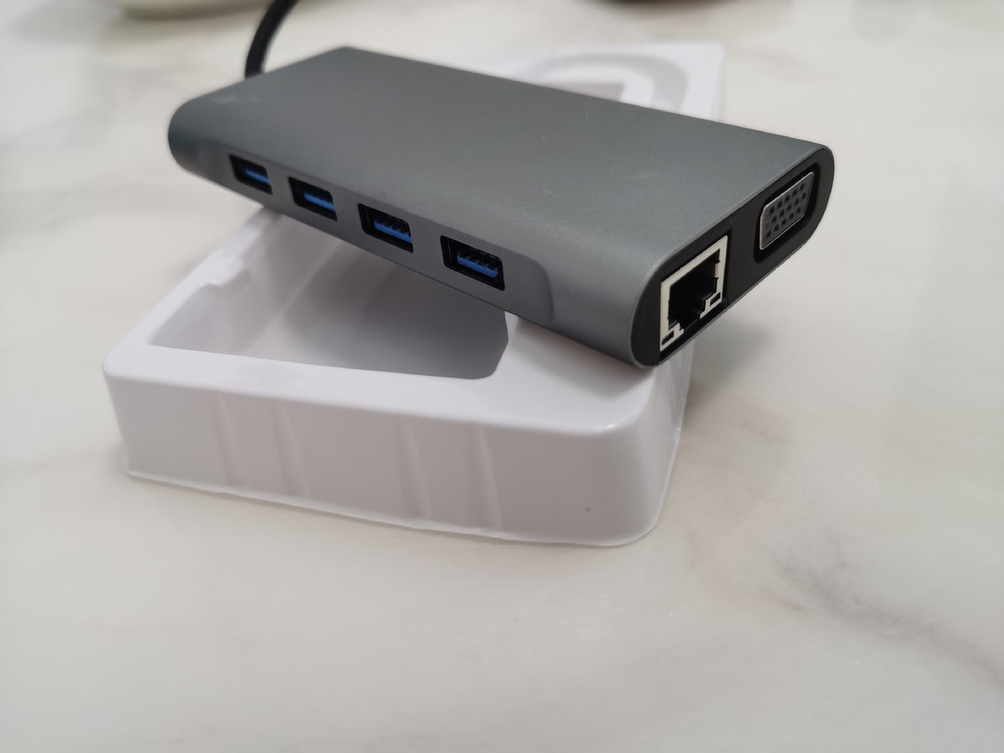 USB-C Dockningsstation 11-i-1 – HDMI, VGA, Ethernet, Ljud, SD/TF, USB 3.0