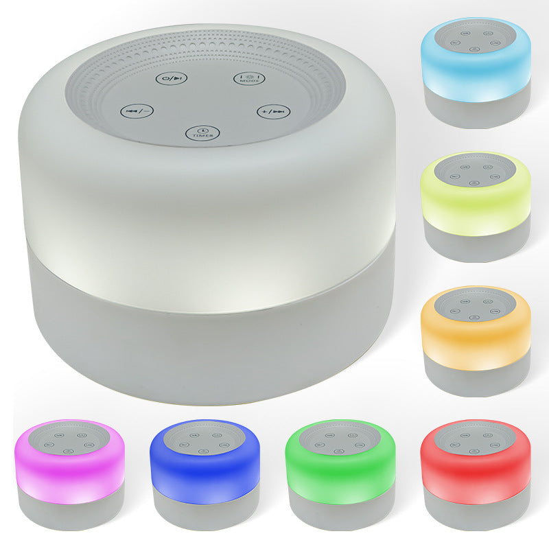 Sömnhjälp med Vitt Ljud och Färgglada Lampor