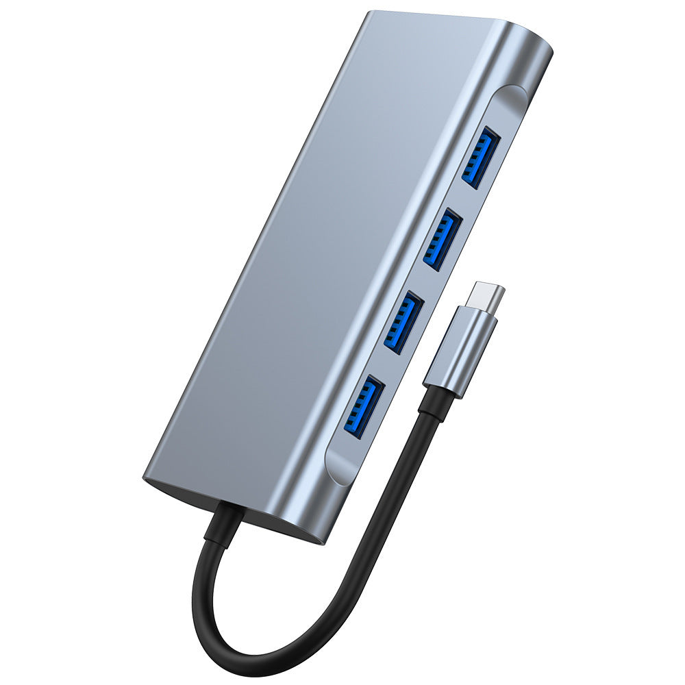 USB-C Dockningsstation 11-i-1 – HDMI, VGA, Ethernet, Ljud, SD/TF, USB 3.0