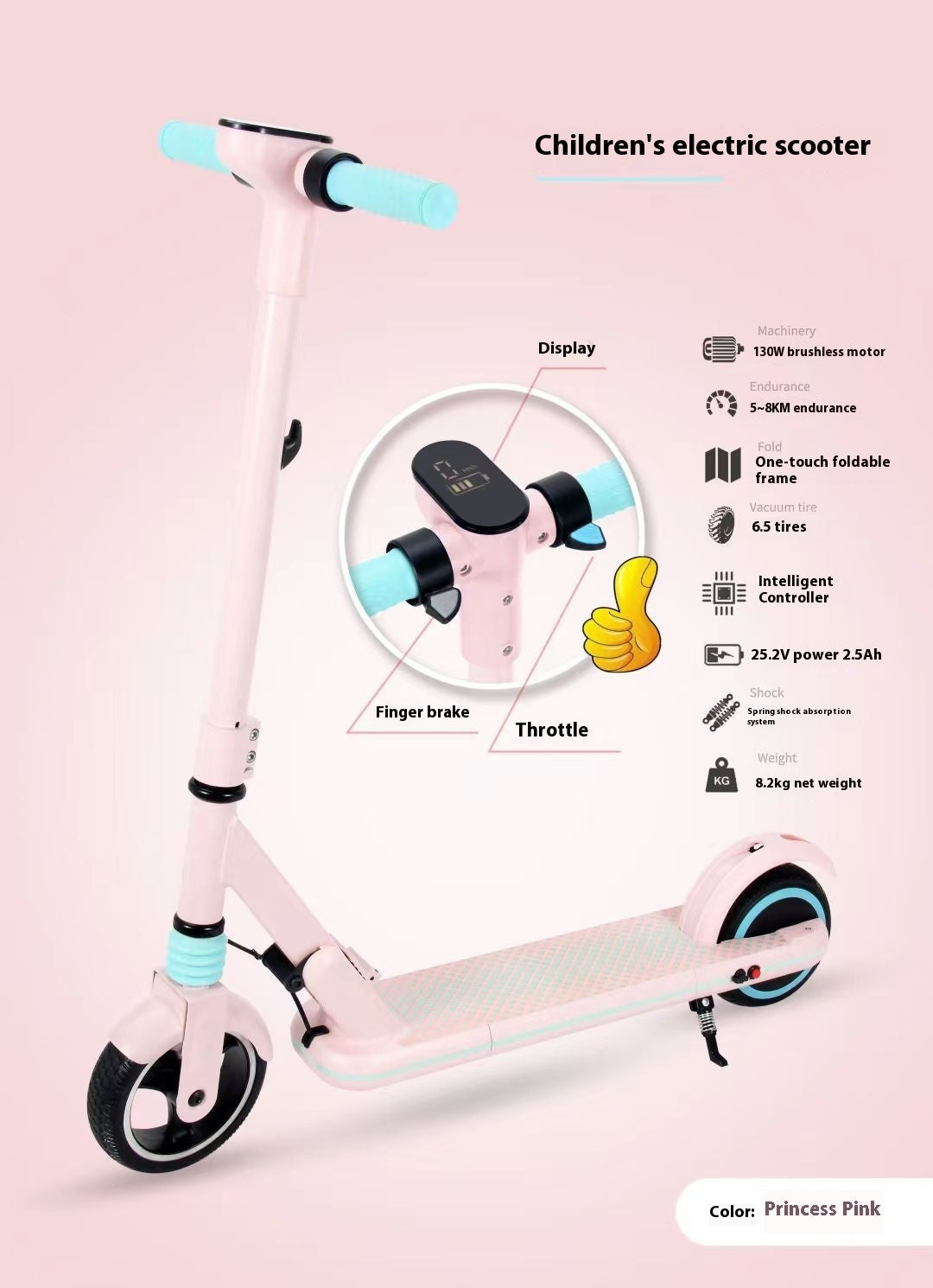 Elektrisk scooter barn/ungdom – 14 km/h, 24V batteri