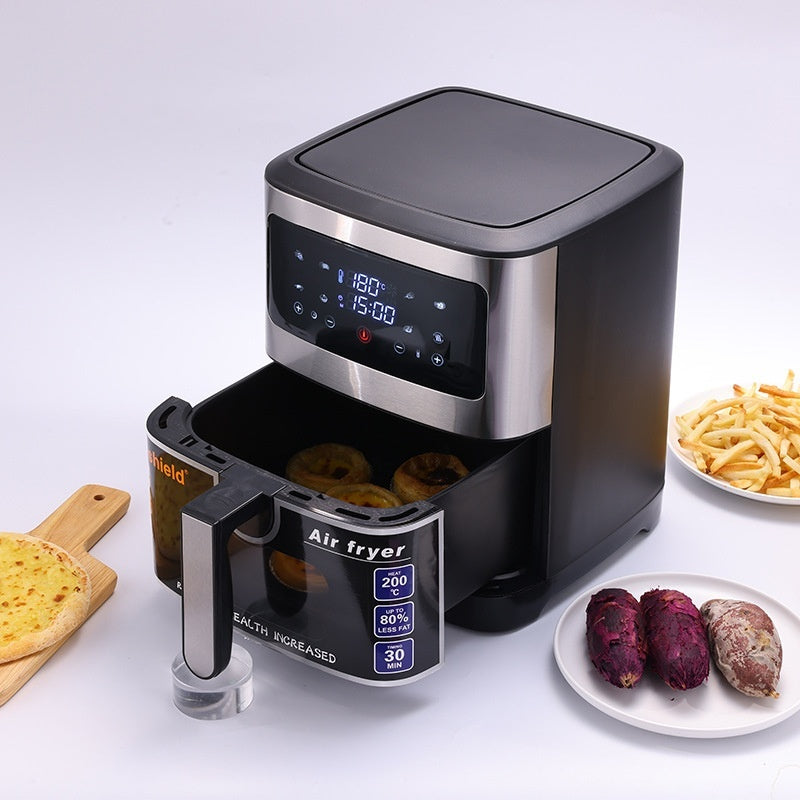 Stor Airfryer 10.5L – Luftfritös med Visuellt Fönster och 3D Värmeteknik