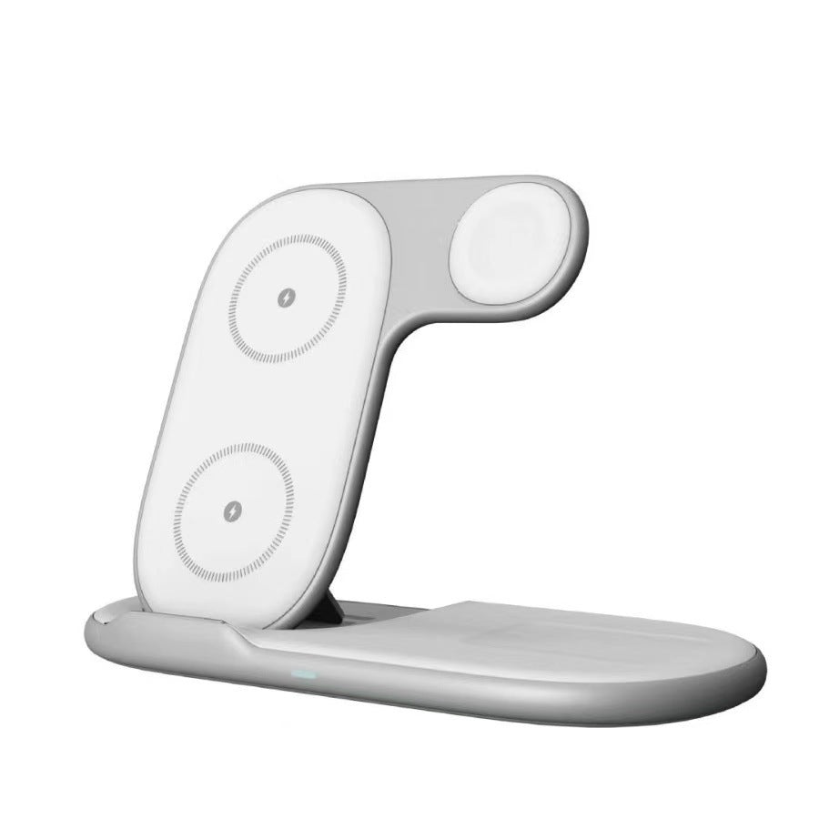 Hopfällbar 3-i-1 Magnetisk Trådlös Snabbladdare