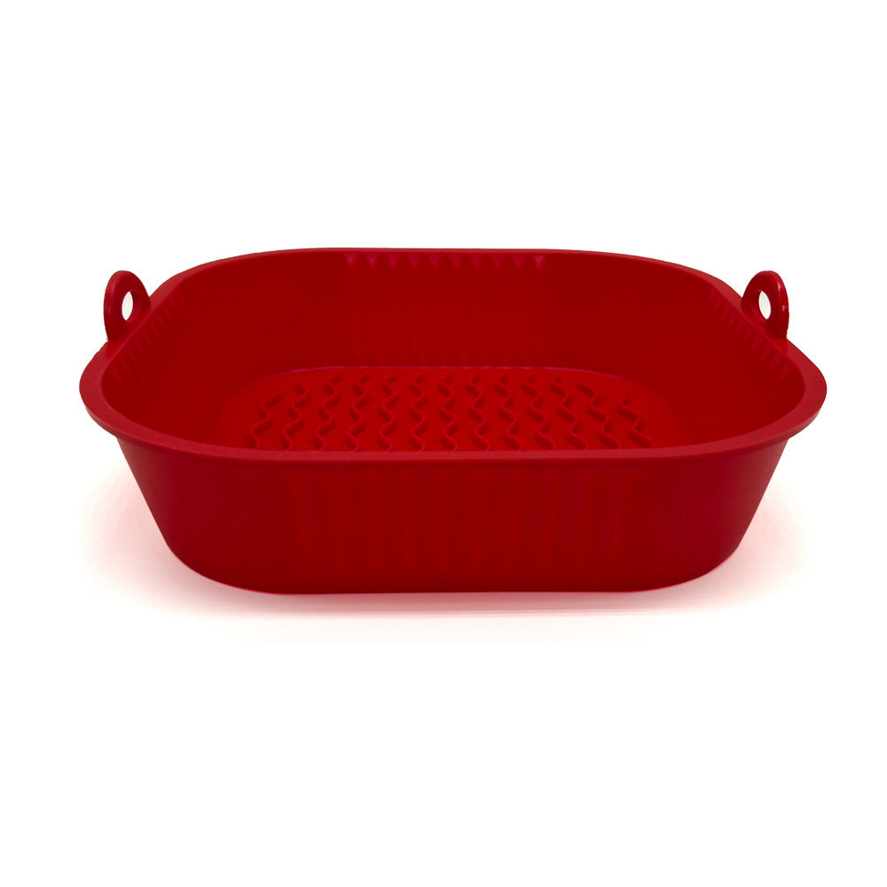 Silikonform för Luftfritös – Fyrkantig Bakform i Värmetålig Silikon