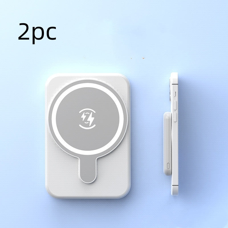 Magnetisk Mini Powerbank 5000mAh – Trådlös & Snabbladdning för iPhone & Androi