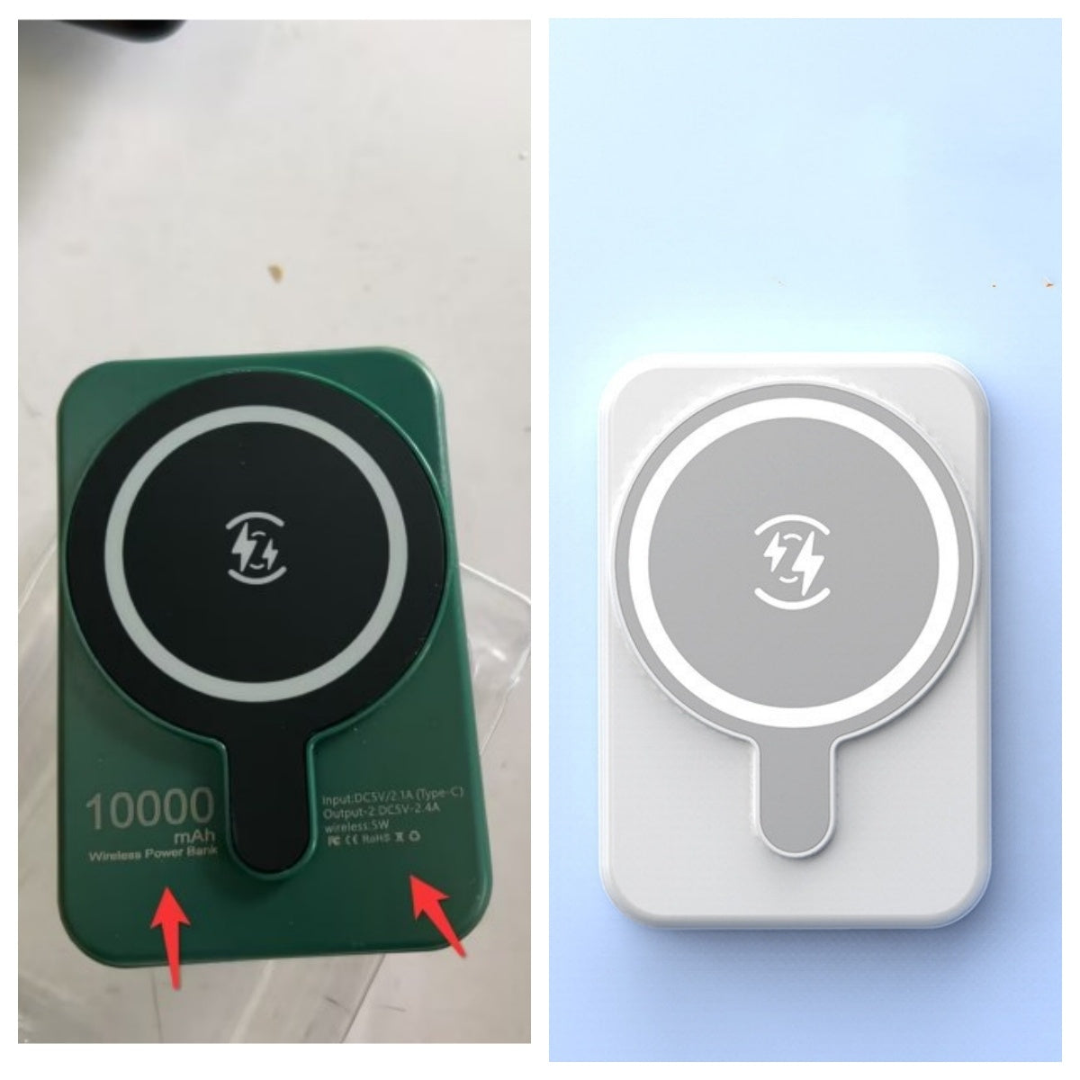 Magnetisk Mini Powerbank 5000mAh – Trådlös & Snabbladdning för iPhone & Androi